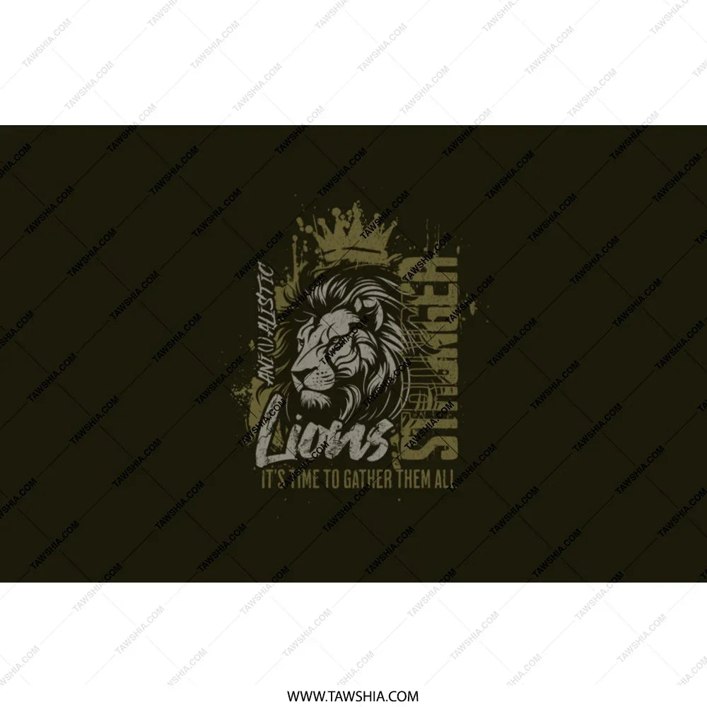 Lion Graphic It's Time to Gather Them All product type