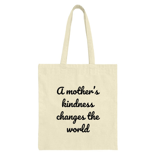 Mother's Kindness Tote, Inspirational Tote, Quote Tote Bag, Gift for Mom, Everyday Bag, Shopping Tote Bag - Tawshia