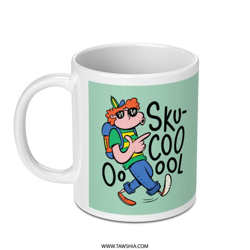 Trendy Skater Character Design Ceramic Mug product