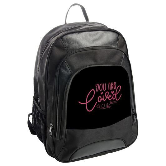 You are Loved Backpack, Pink Heart Design, Inspirational Backpack, Cute Backpack, Everyday Backpack, School Backpack, Gift for Her - Tawshia