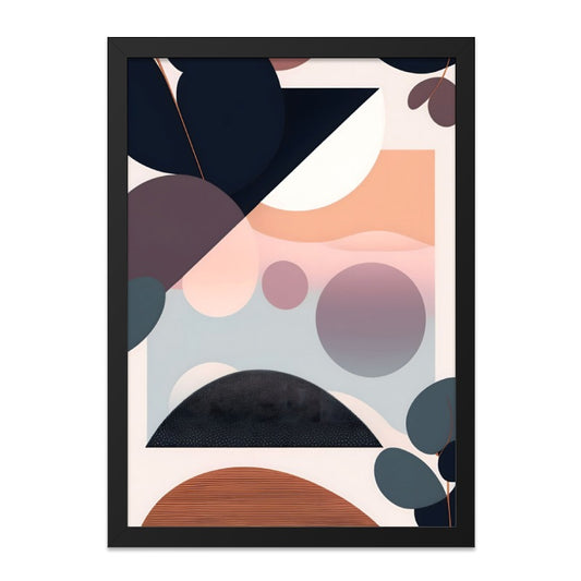 Abstract Geometric Wall Art, Modern Shapes Art Print, Contemporary Home Decor, Minimalist Artwork, Trendy Wall Decor - Tawshia