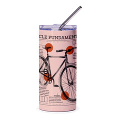 Retro Style Bicycle Design Insulated Tumbler product