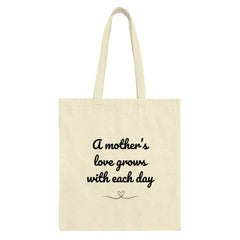 Mother's Love Tote Bag, Mom Gift Bag, Mother's Day Present, Everyday Tote, Quote Tote, Gift for Mothers, Mom Quote, Shopping Bag - Tawshia