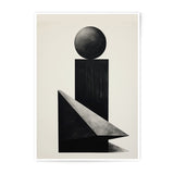 Abstract Shapes Photographic Print, Modern Art Print, Minimalist Wall Decor, Geometric Print, Black and White Photo Art - Tawshia