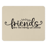 Friends are Family Mouse Pad, Friendship Gift, Best Friends, Office Decor, Inspirational Quote Mousepad, Motivational Gift, Friends Mousepad - Tawshia
