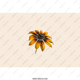 Black Eyed Susan Tumbler, Floral Tumbler, Flower Tumbler, Nature Inspired Tumbler, Garden Flower Tumbler, Yellow Brown Flower, Gift - Tawshia