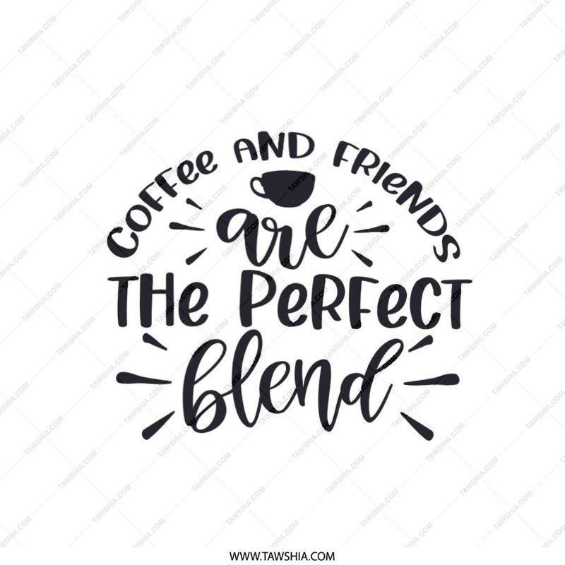 Coffee And Friends Pillow, Perfect Blend Cushion, Coffee Lover Gift, Friend Gift Idea, Home Decor Pillow, Decorative Pillow, Accent Pillow - Tawshia