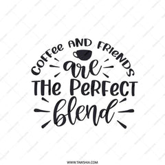 Coffee And Friends Pillow, Perfect Blend Cushion, Coffee Lover Gift, Friend Gift Idea, Home Decor Pillow, Decorative Pillow, Accent Pillow - Tawshia