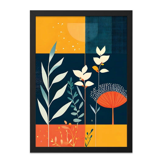 Abstract Floral Wall Art, Botanical Print, Modern Art Poster, Colorful Flower Decor, Home Decor Wall Art, Nature Inspired Painting - Tawshia