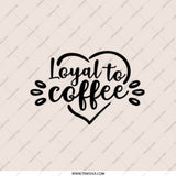 Loyal to Coffee Pocket Mirror, Coffee Lover Gift, Funny Pocket Mirror, Coffee Addict Present, Cute Compact Mirror, Gift For Her - Tawshia