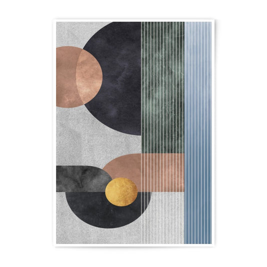 Abstract Geometric Art Photographic Print, Modern Wall Decor, Circle and Line Art Print, Home Decor, Minimalist Art, Wall Art, Gift Idea - Tawshia