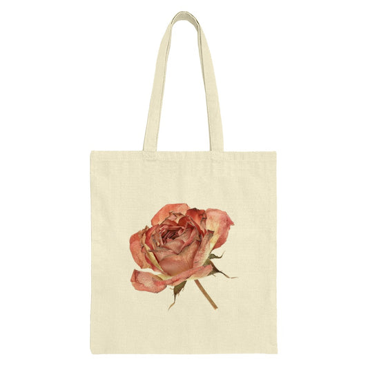 Rose Tote Bag, Floral Print Tote, Aesthetic Tote, Botanical Bag, Dried Rose Art, Unique Tote Bag, Gift for Her, Stylish Tote, Trendy Bag - Tawshia