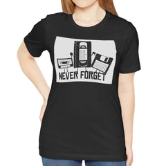 Never Forget Retro Cassette VHS Tape Graphic T-Shirt product