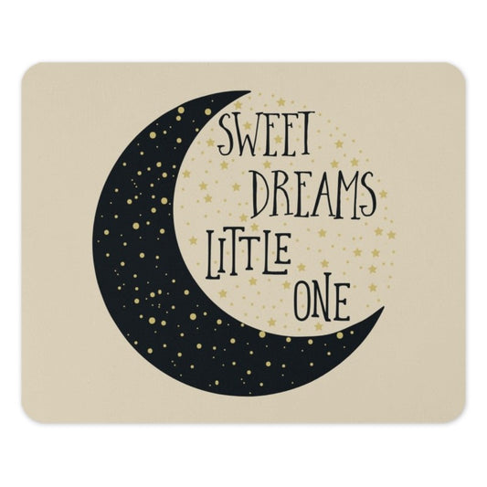 Sweet Dreams Little One Mouse Pad, Celestial Nursery Decor, Starry Moon Design, Cute Office Accessory, Unique Desk Mat - Tawshia