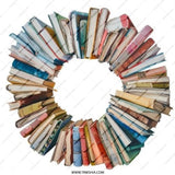 Book Wreath Pinback Button, Librarian Gift, Book Lover Present, Bookworm Badge, Unique Accessories, Teacher Appreciation Button - Tawshia