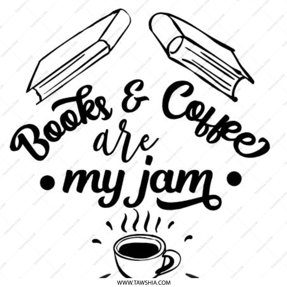 Books and Coffee Pinback Button, Funny Pin, Coffee Lover Gift, Book Lover Gift, Bookworm, Reader Accessory, I love reading, Cute Buttons - Tawshia