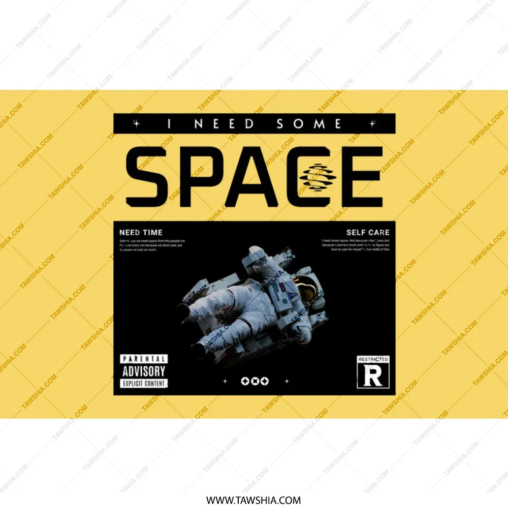 I Need Some Space Astronaut Design Poster product type