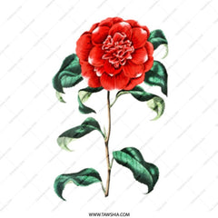 Camellia Japonica Mug, Floral Mug, Botanical Mug, Flower Lover Gift, Vintage Mug, Garden Mug, Tea Cup, Coffee Mug, Gift Idea - Tawshia