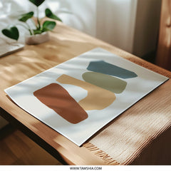 Abstract Stone Photographic Print, Modern Art Print, Minimalist Wall Decor, Geometric Shapes Art, Boho Print, Home Decor, Living Room Art - Tawshia