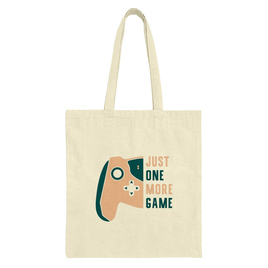 Gamer Tote Bag, Just One More Game, Video Game Lover Gift, Gaming Tote Bag, Funny Gift for Gamers, Gift for Him, Gift for Her - Tawshia