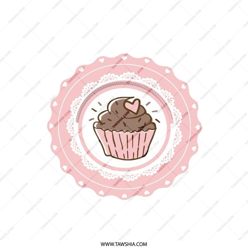 Cupcake Pillow, Cute Food Pillow, Dessert Decor, Sweet Treat Pillow, Pink Heart Pillow, Decorative Cushion, Kitchen Decor, Gift for Baker - Tawshia