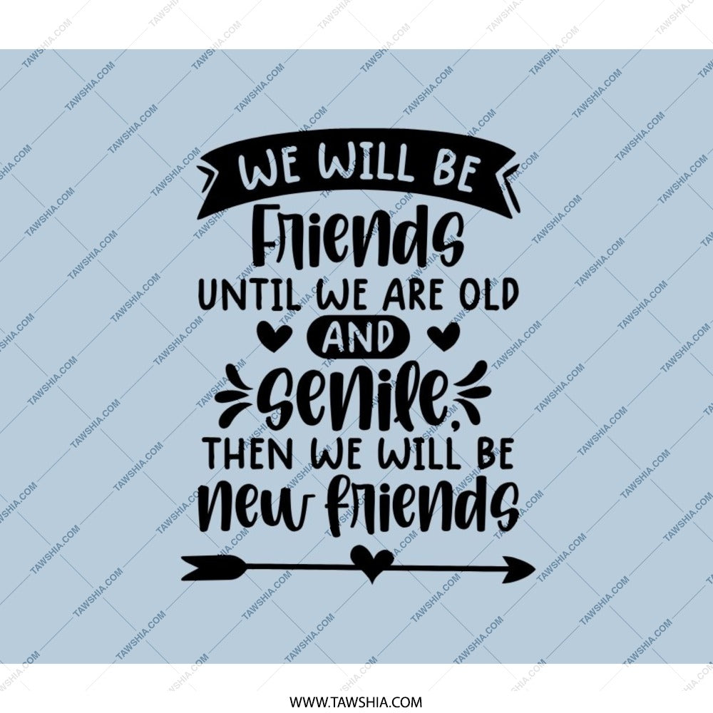 Friendship Backpack, Best Friends Forever Backpack, Funny Bestie Gift Backpack, Old And Senile Friends Backpack, Backpack For School - Tawshia