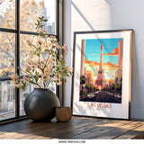 Las Vegas Nevada Wall Art, Eiffel Tower Print, Cityscape Poster, Travel Photography, Home Decor, Souvenir Art - Tawshia