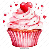 Pink Cupcake Pinback Button, Heart Topped Cupcake Badge, Valentine's Treat Pin, Baking Lover Gift, Sweet Treat Button, Foodie Gift - Tawshia