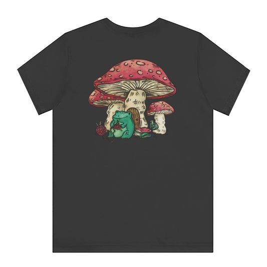 Whimsical Mushroom Scene Graphic Tee Shirt product type