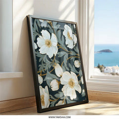 Anemone Flower Wall Art, Floral Print, Botanical Art, Home Decor, Nature Inspired Artwork, Modern Wall Decor, Elegant Gift Idea (139 - Tawshia