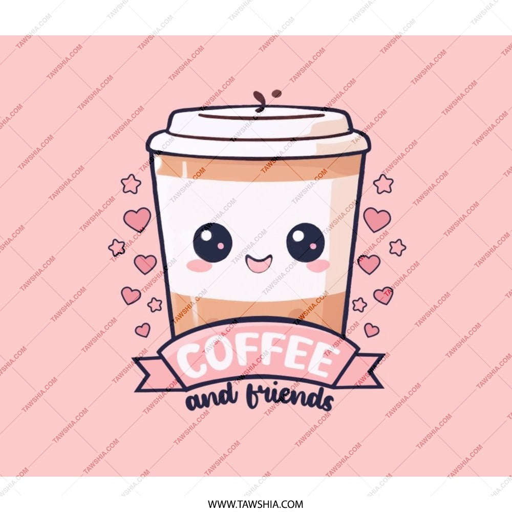 Kawaii Coffee Backpack, Coffee and Friends, Cute Backpack, Aesthetic BackPack, Stylish BackPack, School, Work BackPack, Travel BackPack - Tawshia