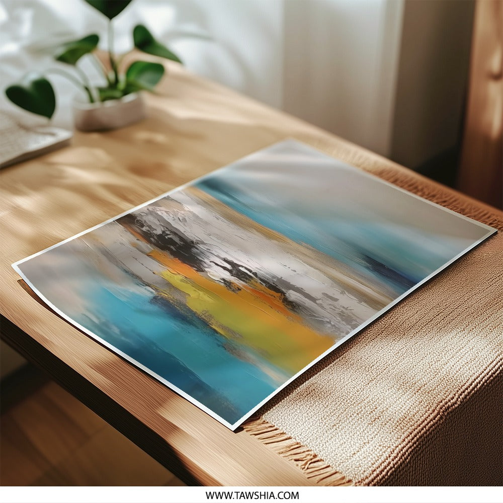 Abstract Seascape Photographic Print, Modern Wall Art, Coastal Decor, Home Decor, Living Room Art, Bedroom Art, Gift Idea - Tawshia