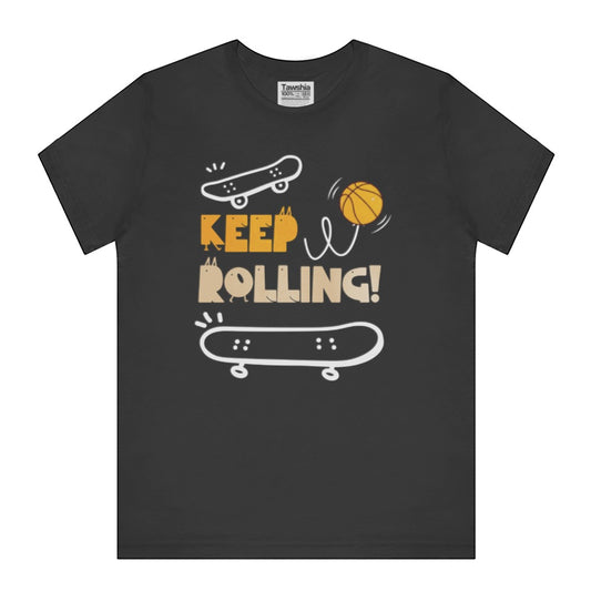 Keep Rolling Skateboard Themed Graphic T-Shirt product