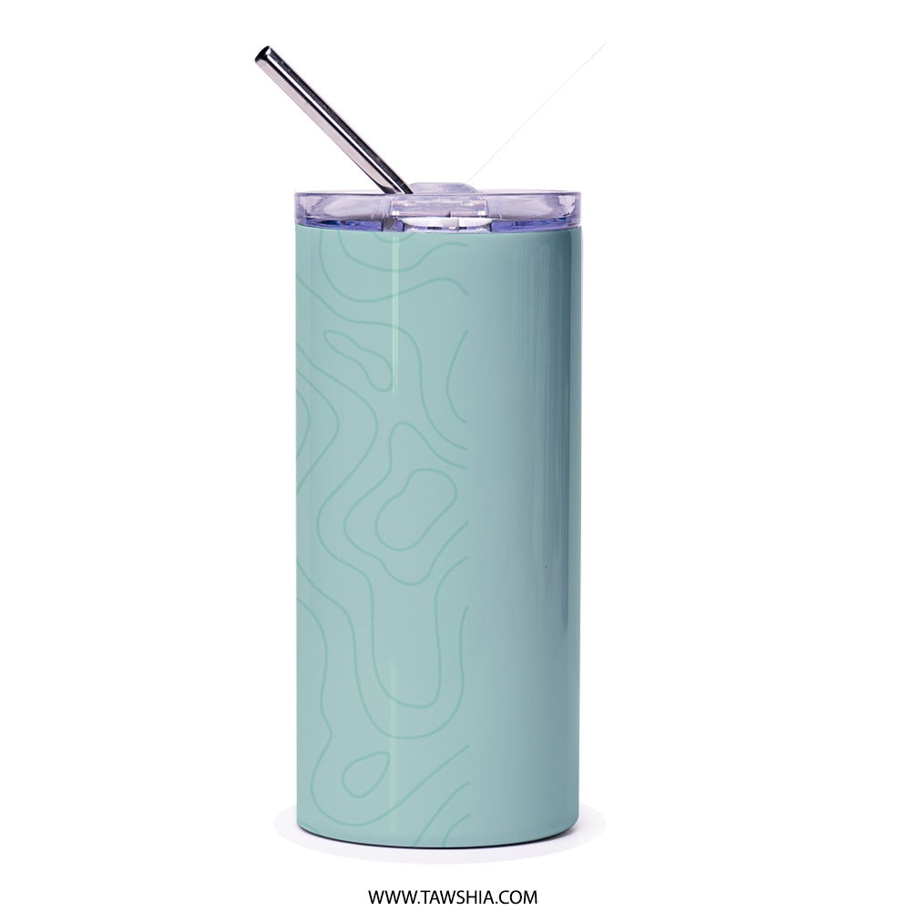 Arabic Dad Poem Tumbler, Father and Son Gift, Personalized Gift for Dad, Father's Day Gift, Arabic Gift, Tumbler with Straw - Tawshia