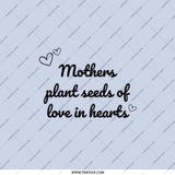 Mother's Love Pocket Mirror, Sentimental Gift, Mom Pocket Mirror, Heart Design Mirror, Pocket Mirror, Cute Purse Mirror - Tawshia