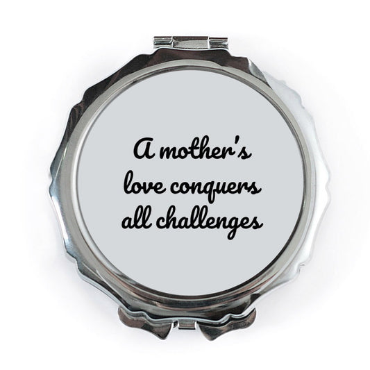 Mother's Love Pocket Mirror, Inspirational Quote Mirror, Gift for Mom, Mom Appreciation, Mom Birthday, Pocket Makeup Mirror - Tawshia