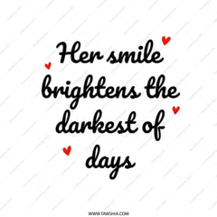 Her Smile Tote Bag, Inspirational Quote, Gift for Her, Smile Brighter, Daily Use, Shopping Bag, Everyday Tote, Canvas Tote - Tawshia