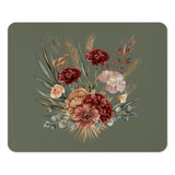 Floral Mouse Pad, Botanical Mousepad, Autumn Flowers, Office Decor, Computer Accessory, Boho Desk Mat, Fall Bloom, Elegant Gift - Tawshia