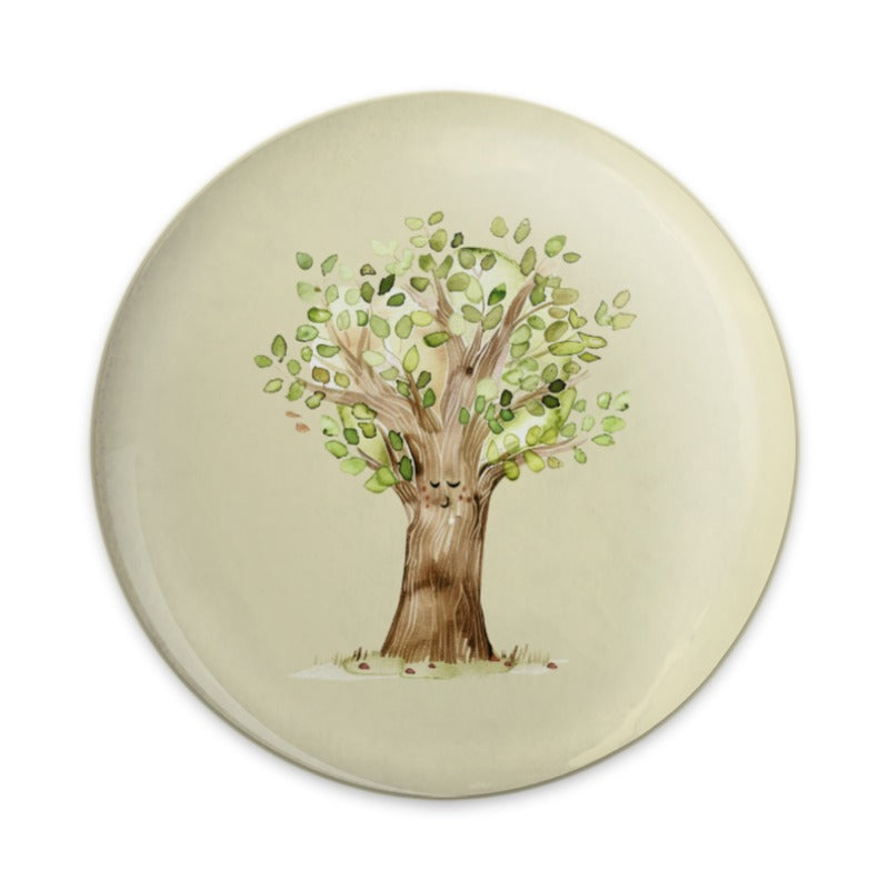 Tree Pinback, Cute Tree Badge, Nature Inspired Pin, Tree with Face Button, Unique Pin, Aesthetic Badge, Whimsical Tree Gift, Tree Lover Pin - Tawshia