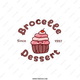 Cupcake Pillow, Brocelee Dessert Throw Pillow, Cute Food Pillow, Kawaii Cupcake Design, Sweet Treat Home Decor, Since 1997 Pillow - Tawshia