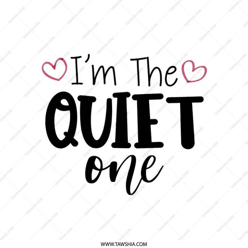 I'm The Quiet One Pillow, Introvert Home Decor, Funny Quote Pillow, Decorative Throw Pillow, Gift For Introverts - Tawshia