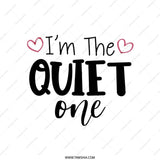 I'm The Quiet One Pillow, Introvert Home Decor, Funny Quote Pillow, Decorative Throw Pillow, Gift For Introverts - Tawshia