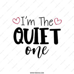 I'm The Quiet One Pillow, Introvert Home Decor, Funny Quote Pillow, Decorative Throw Pillow, Gift For Introverts - Tawshia