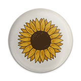 Sunflower Pinback Button, Floral Button Badge, Botanical Cute Button, Happy Flower Button, Plant Lover Gift, Nature Inspired Pins - Tawshia