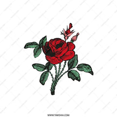 Red Rose Pillow, Floral Pillow, Flower Pillow, Botanical Pillow, Home Decor Pillow, Couch Pillow, Decorative Pillow - Tawshia