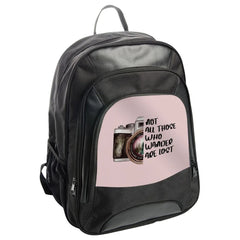 Wanderlust Camera BackPack, Travel Inspired BackPack, Adventure BackPack, Not All Those Who Wander Are Lost, Photographer BackPack - Tawshia