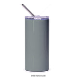 Coffee Tumbler, Straw Hat Tumbler, Beverage Tumbler, Coffee Cup Tumbler, Elegant Tumbler, Custom Tumbler, Drinkware Tumbler, Unique Tumbler - Tawshia