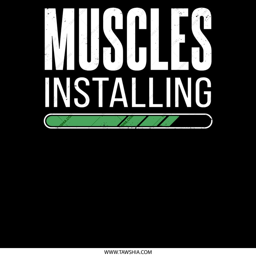 Muscles Installing Workout Motivation Shirt product type