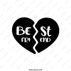 Best Friend Pillow, Heart Pillow, Friendship Gift, Room Decor, BFF Pillow, Decorative Pillow, Custom Pillow, Friend Birthday Gift - Tawshia