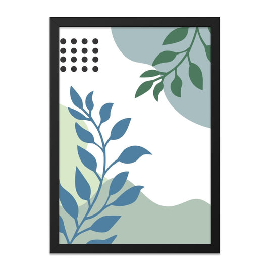 Abstract Botanical Wall Art, Modern Art Print, Minimalist Art, Leaf Art, Home Decor, Nature Art, Graphic Wall Decor, Trendy Art - Tawshia